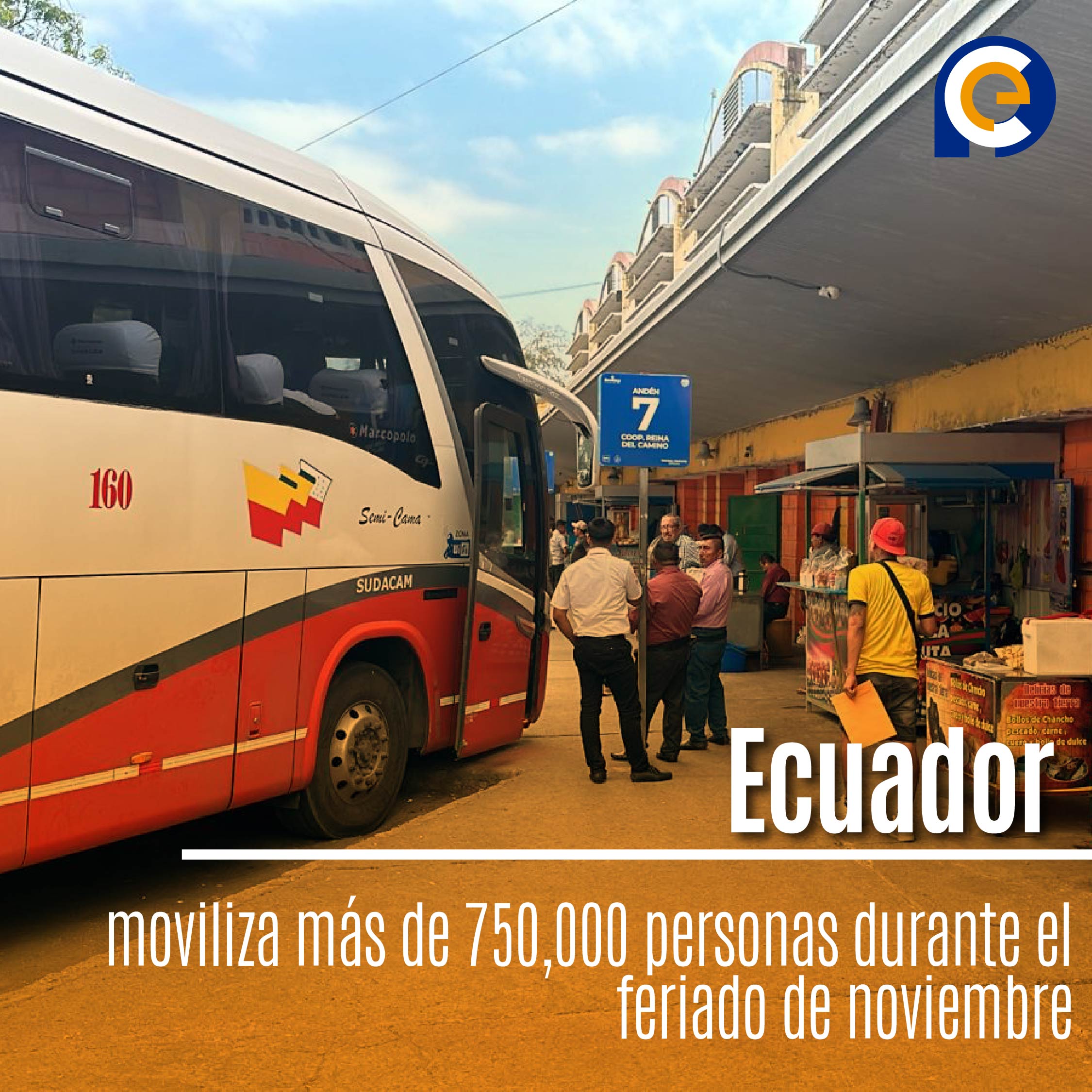 Ecuador moviliza más de 750,000 personas durante el feriado de noviembre