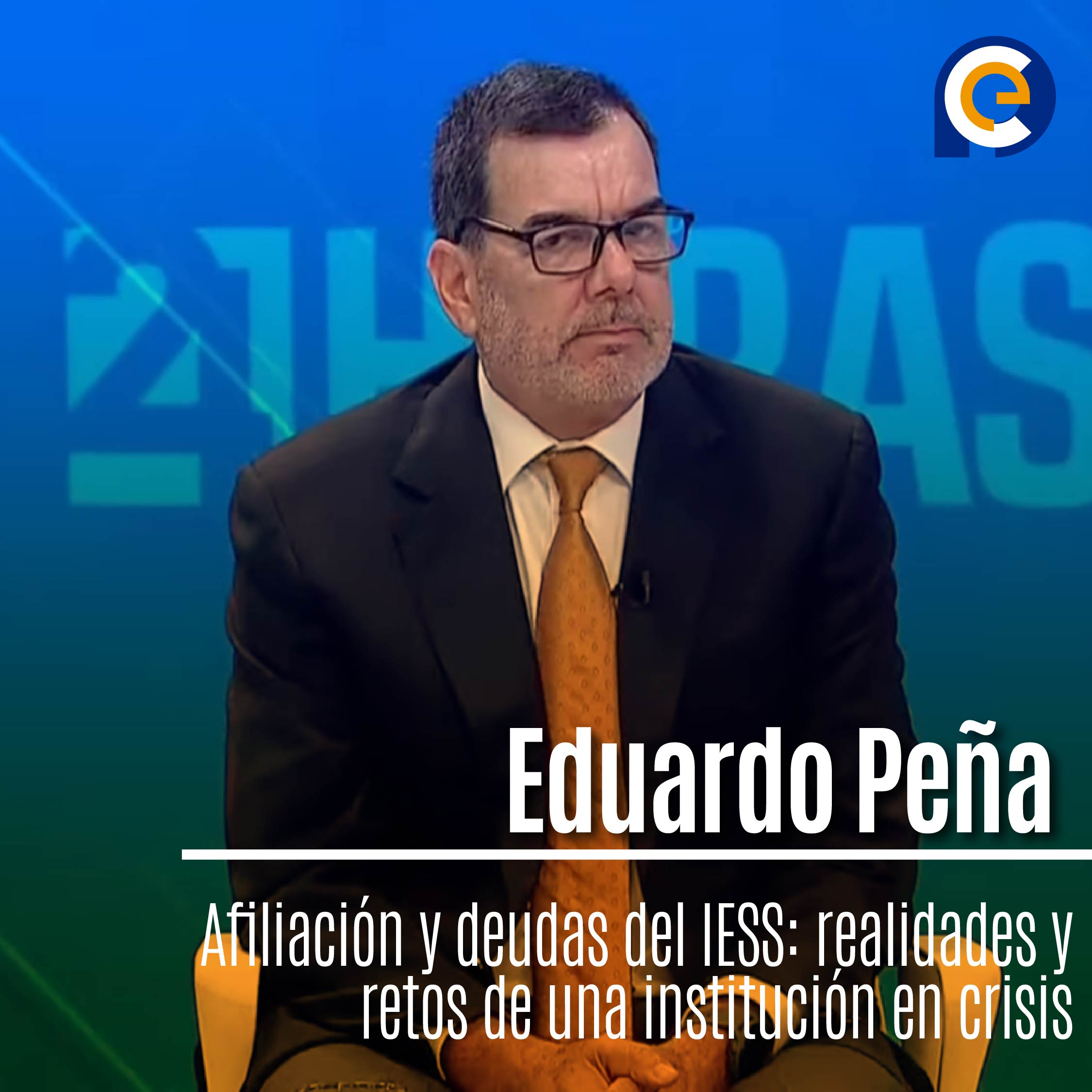 Eduardo Peña, presidente del Consejo Directivo del IESS