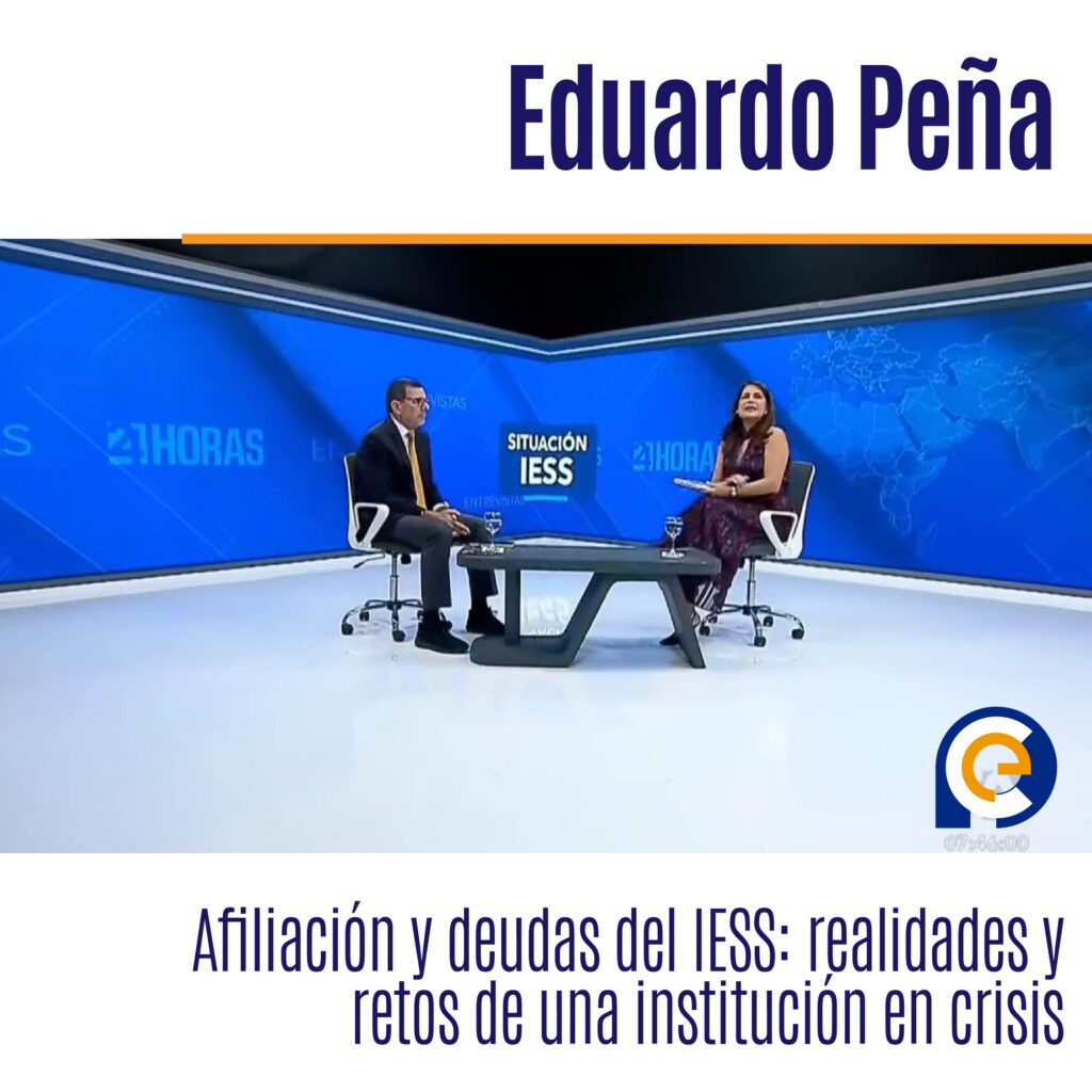 Eduardo Peña, presidente del Consejo Directivo del IESS