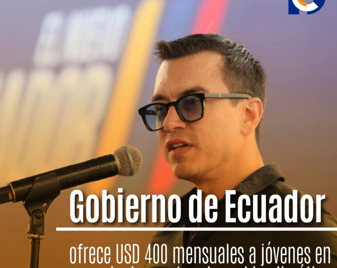 Gobierno de Ecuador ofrece USD 400 mensuales a jóvenes en lucha contra el cambio climático