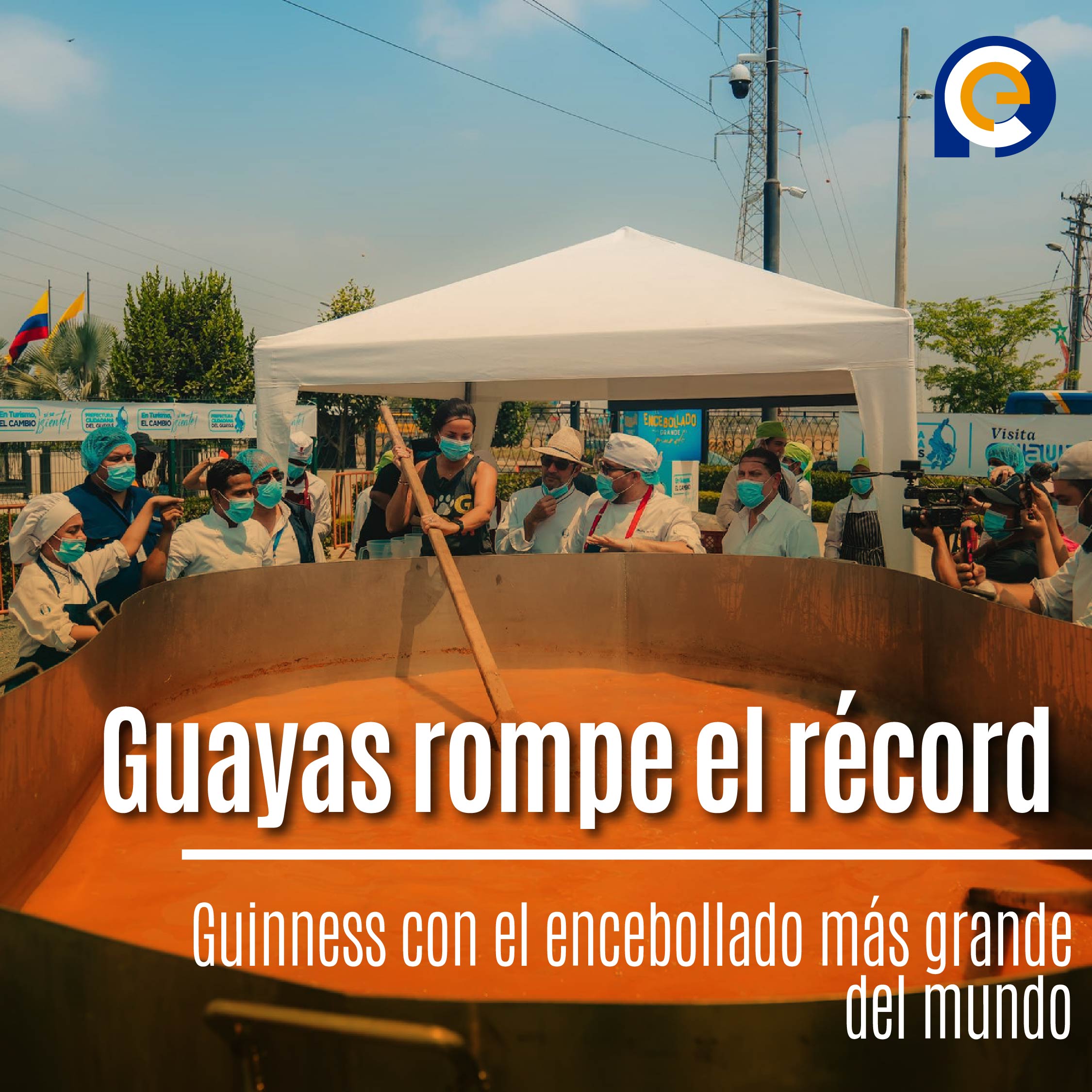 Guayas rompe el récord Guinness con el encebollado más grande del mundo