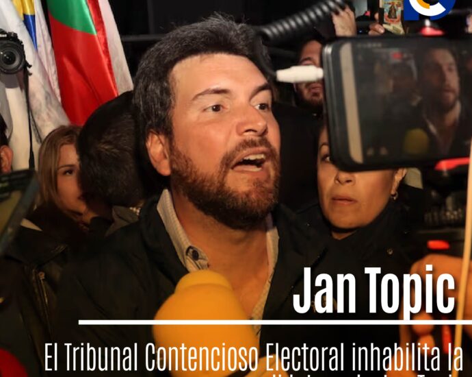 El Tribunal Contencioso Electoral inhabilita la candidatura de Jan Topic