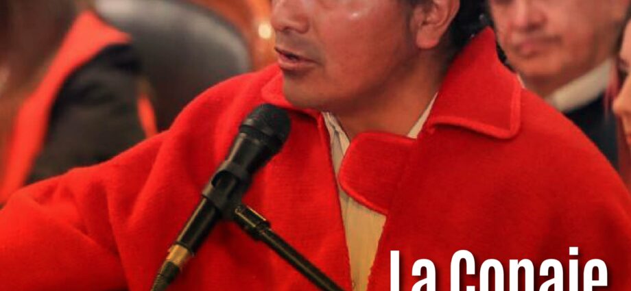 La Conaie cuestiona la gestión de Noboa y convoca a movilización nacional