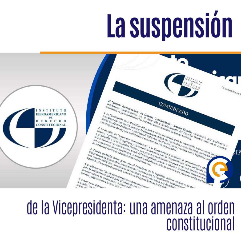 La suspensión de la Vicepresidenta: una amenaza al orden constitucional