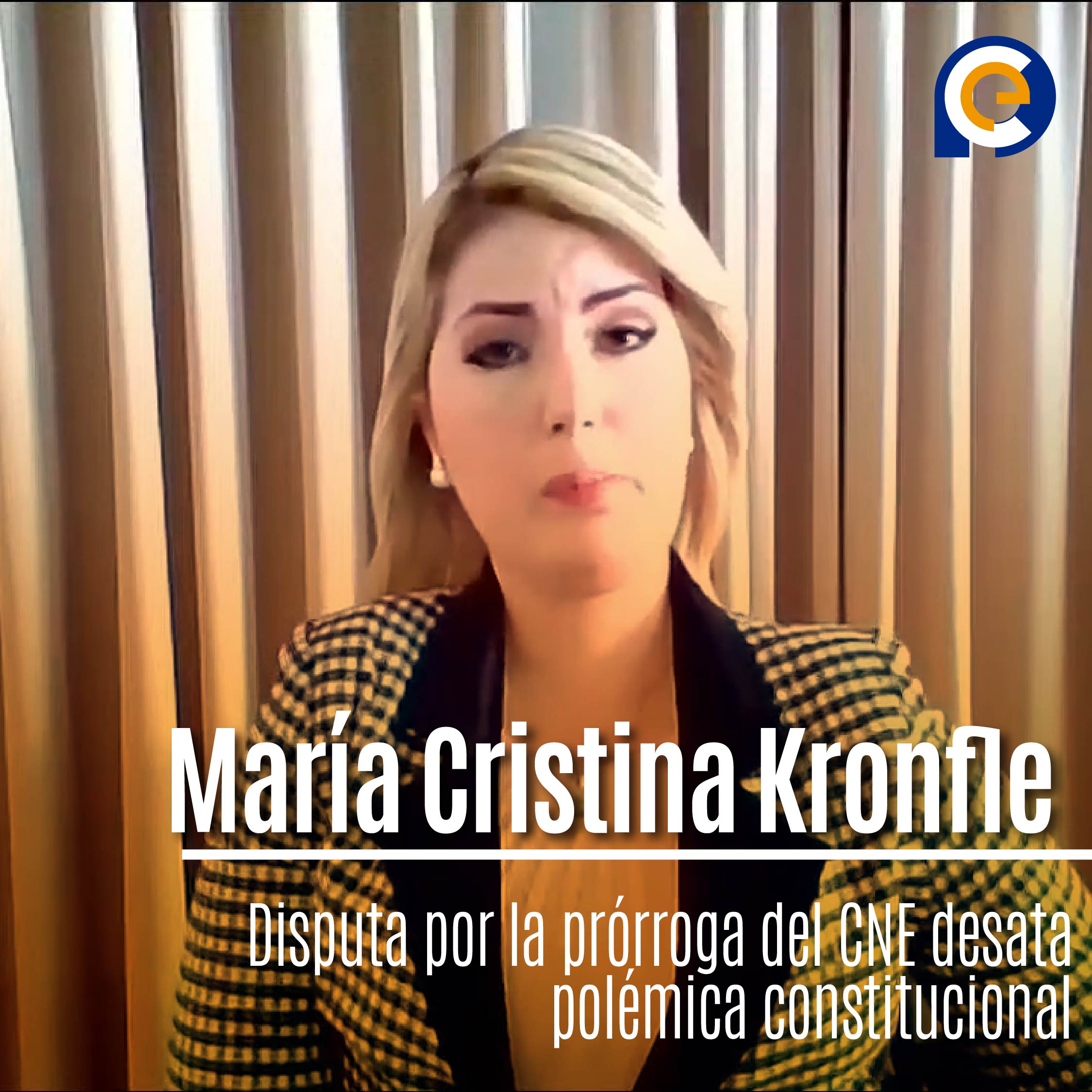 María Cristina Kronfle, vocal suplente del Consejo Nacional Electoral