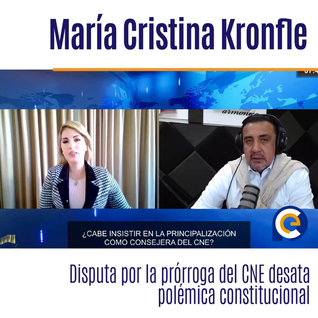María Cristina Kronfle, vocal suplente del Consejo Nacional Electoral