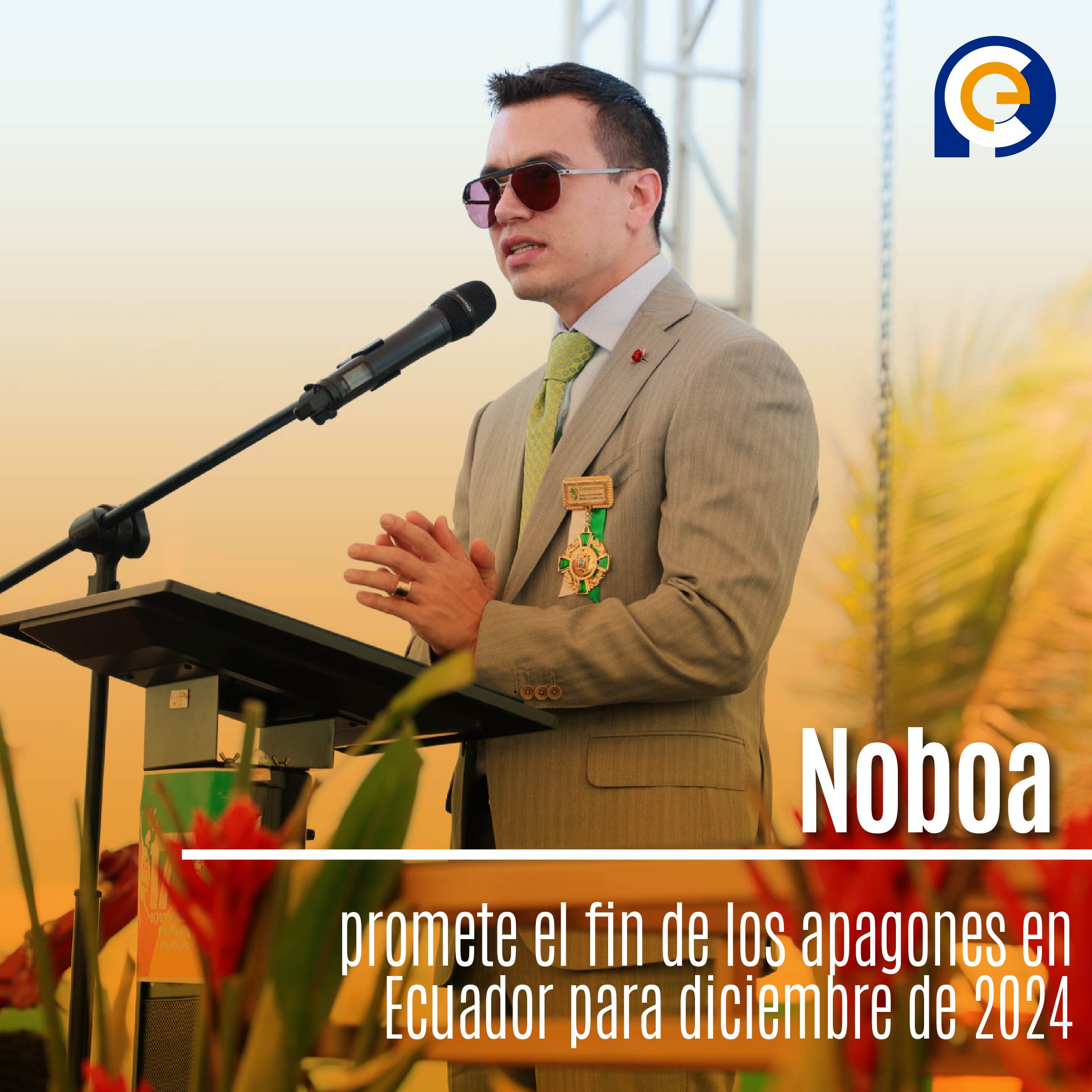 Noboa promete el fin de los apagones en Ecuador para diciembre de 2024