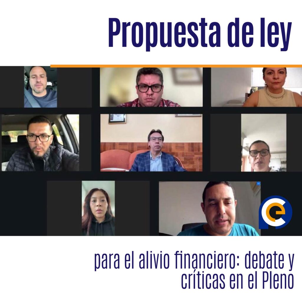 Propuesta de ley para el alivio financiero: debate y críticas en el Pleno