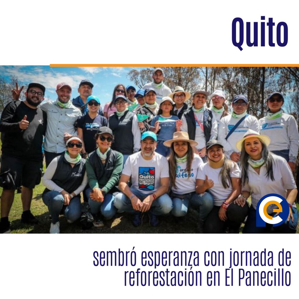 Quito sembró esperanza con jornada de reforestación en El Panecillo
