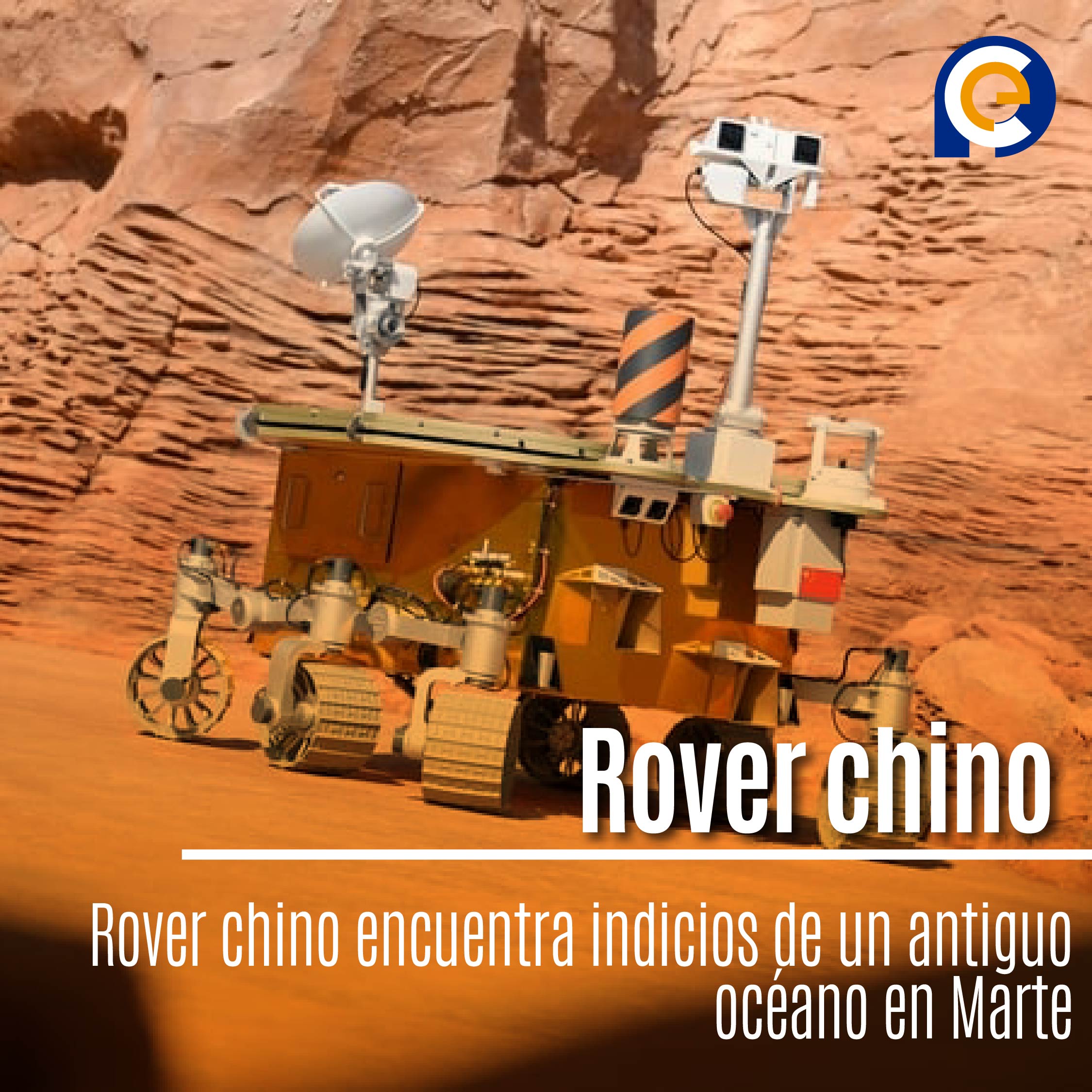 Rover chino encuentra indicios de un antiguo océano en Marte