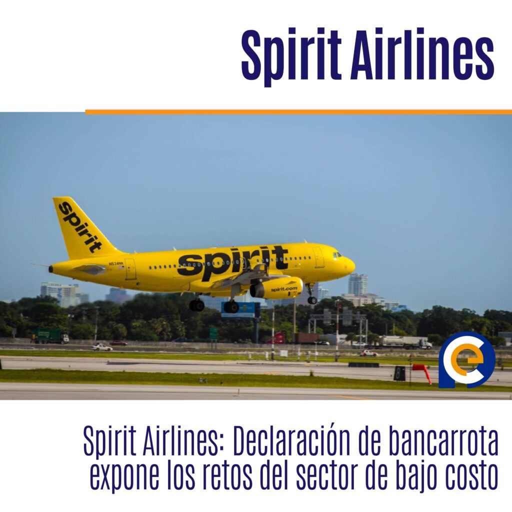 Spirit Airlines: Declaración de bancarrota expone los retos del sector de bajo costo