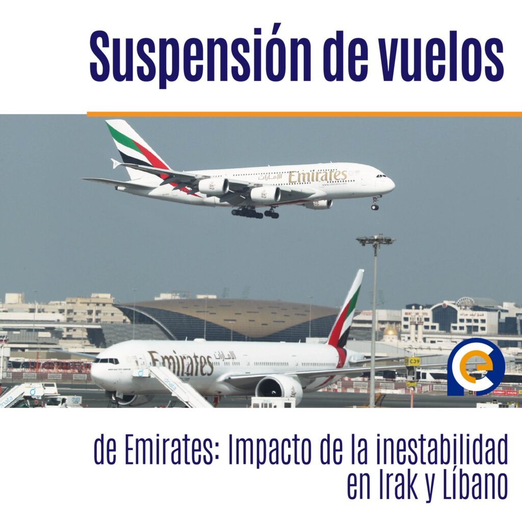 Suspensión de vuelos de Emirates: Impacto de la inestabilidad en Irak y Líbano