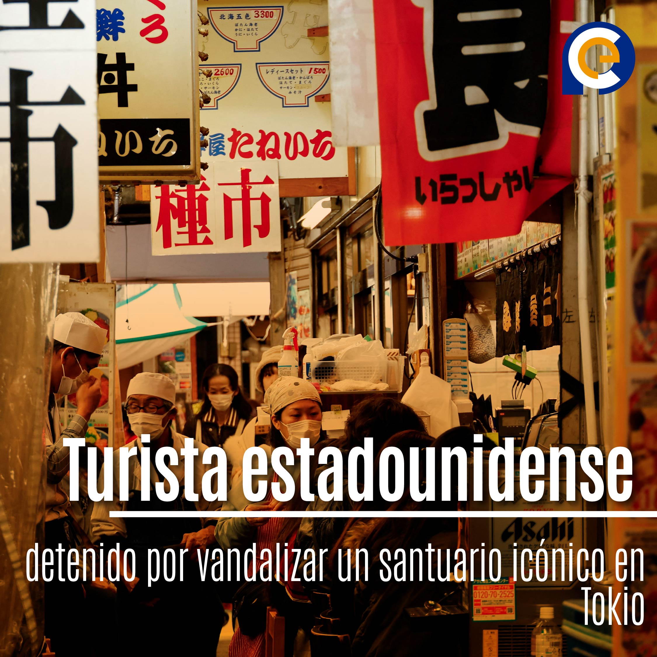 Turista estadounidense detenido por vandalizar un santuario icónico en Tokio
