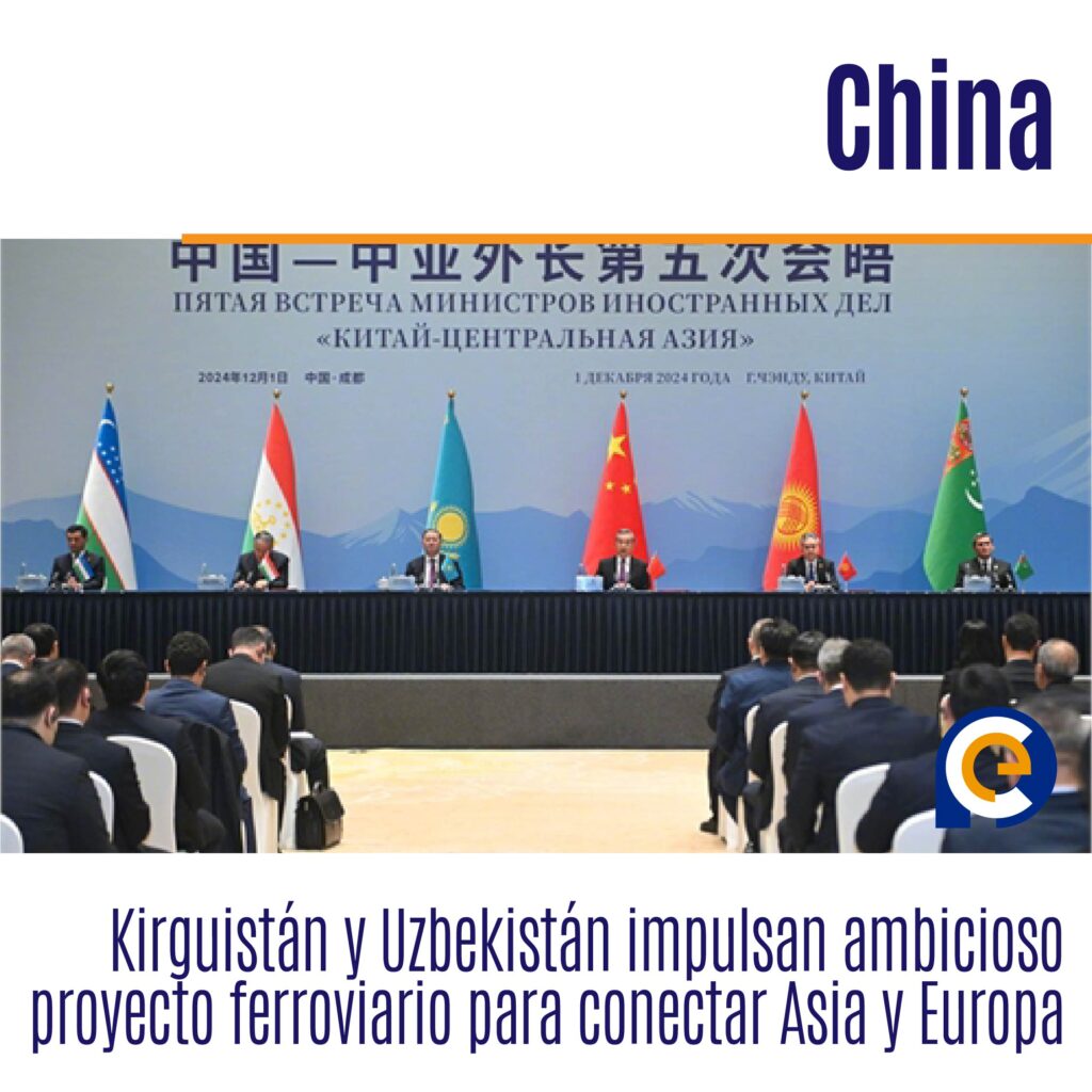 China, Kirguistán y Uzbekistán impulsan ambicioso proyecto ferroviario para conectar Asia y Europa