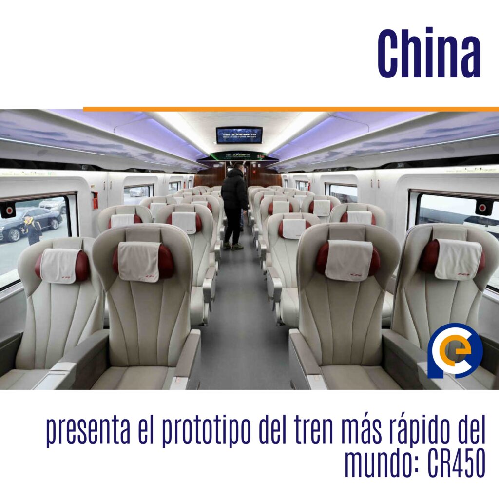 China presenta el prototipo del tren más rápido del mundo: CR450