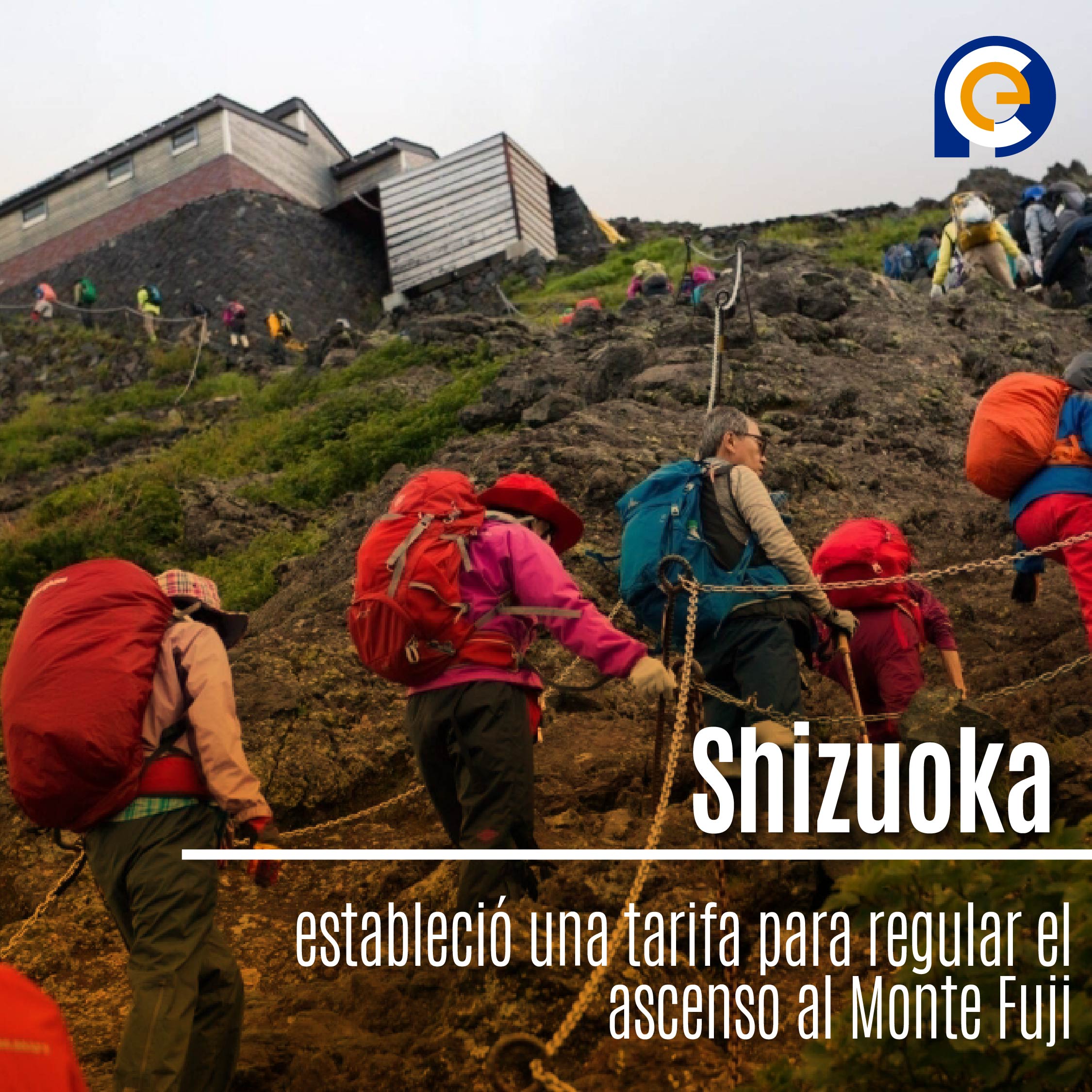 Shizuoka estableció una tarifa para regular el ascenso al Monte Fuji
