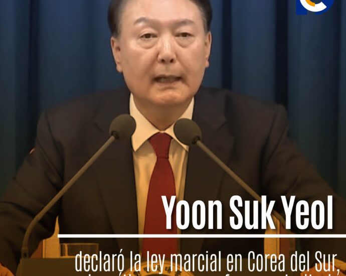 Yoon Suk Yeol declaró la ley marcial en Corea del Sur, provocando críticas por su enfoque autoritario