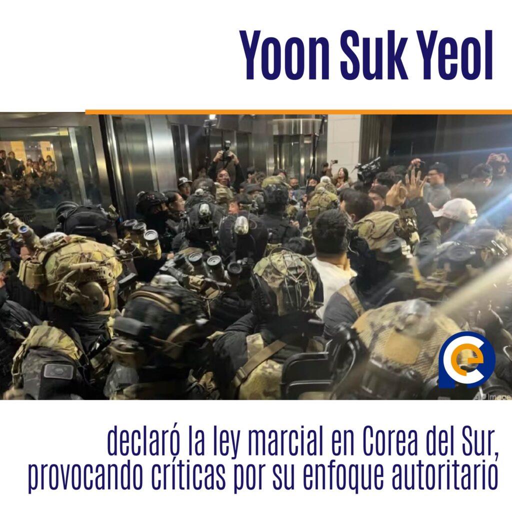 Yoon Suk Yeol declaró la ley marcial en Corea del Sur, provocando críticas por su enfoque autoritario