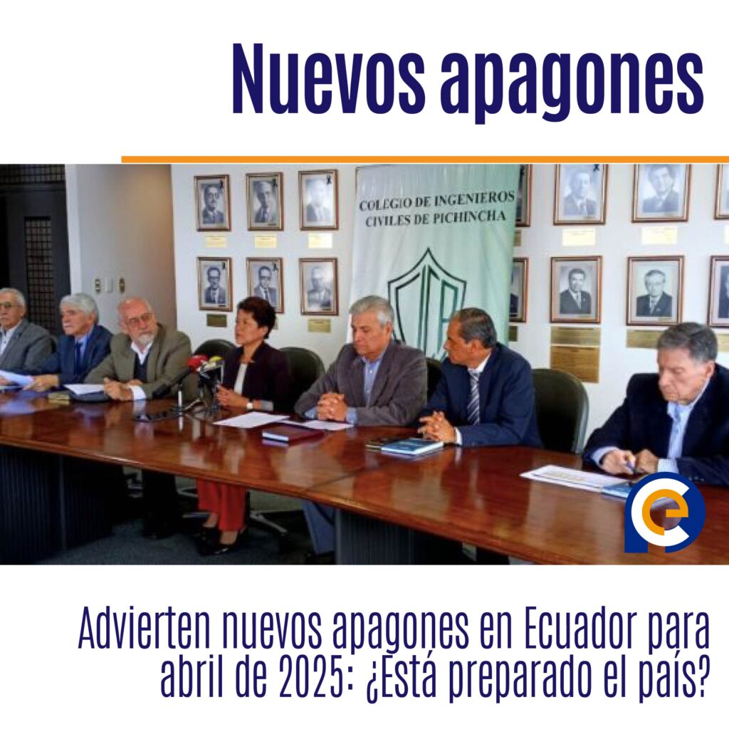 Advierten nuevos apagones en Ecuador para abril de 2025: ¿Está preparado el país?