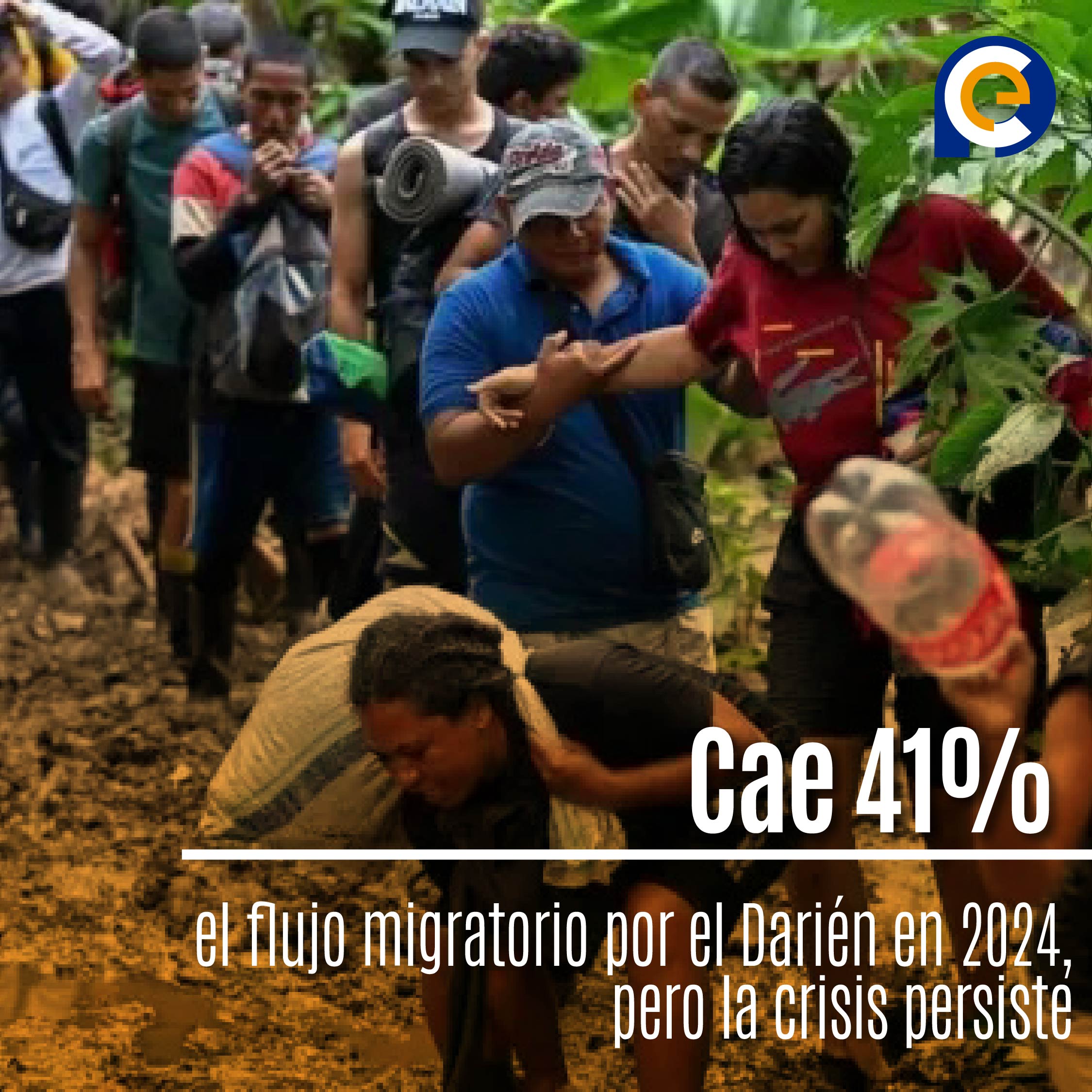 Cae 41% el flujo migratorio por el Darién en 2024, pero la crisis persiste