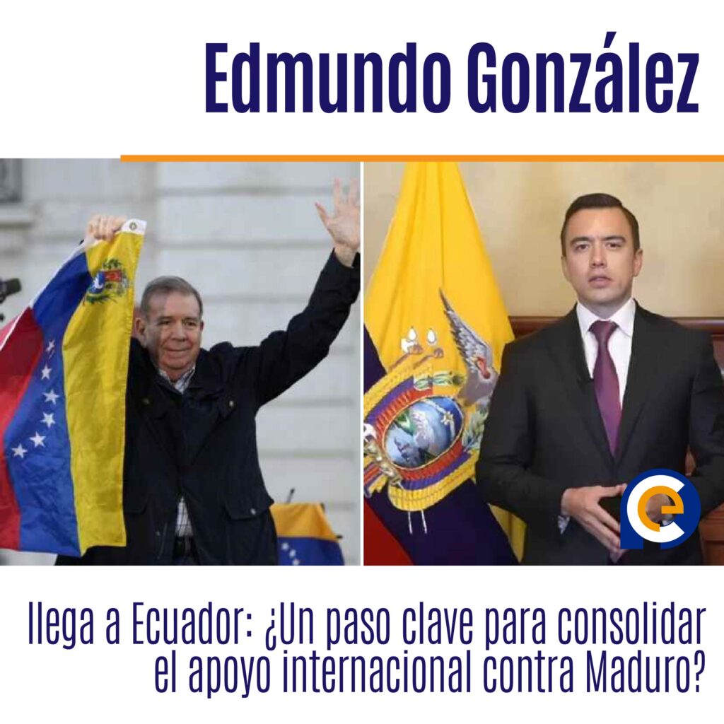 Edmundo González Urrutia llega a Ecuador: ¿Un paso clave para consolidar el apoyo internacional contra Maduro?