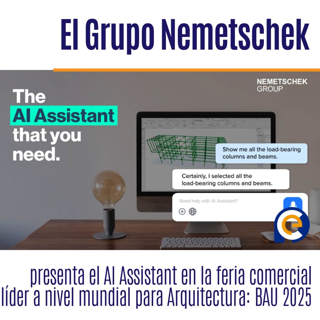 El Grupo Nemetschek presenta el AI Assistant en la feria comercial líder a nivel mundial para Arquitectura: BAU 2025