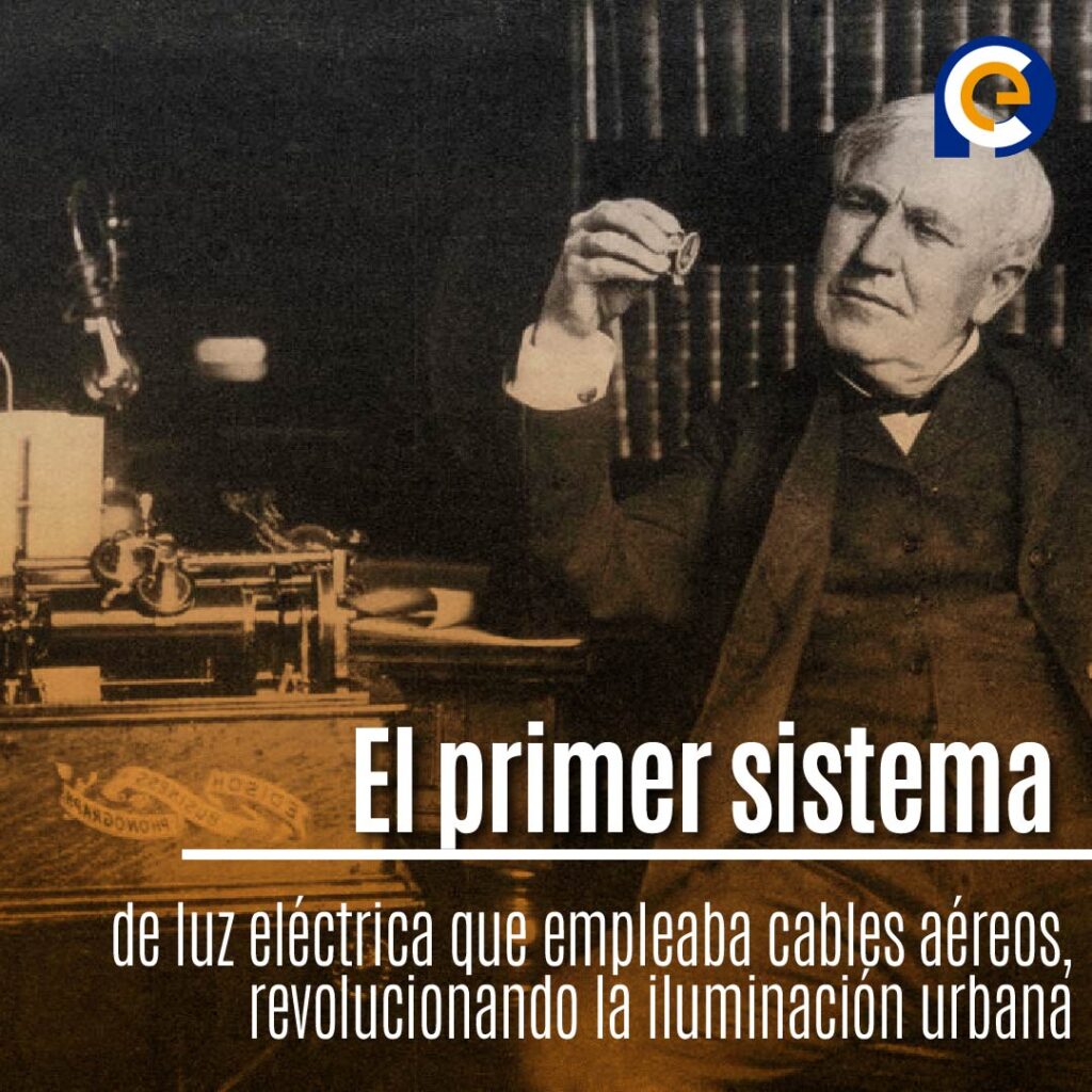 El primer sistema de luz eléctrica aérea: Un hito en Nueva Jersey