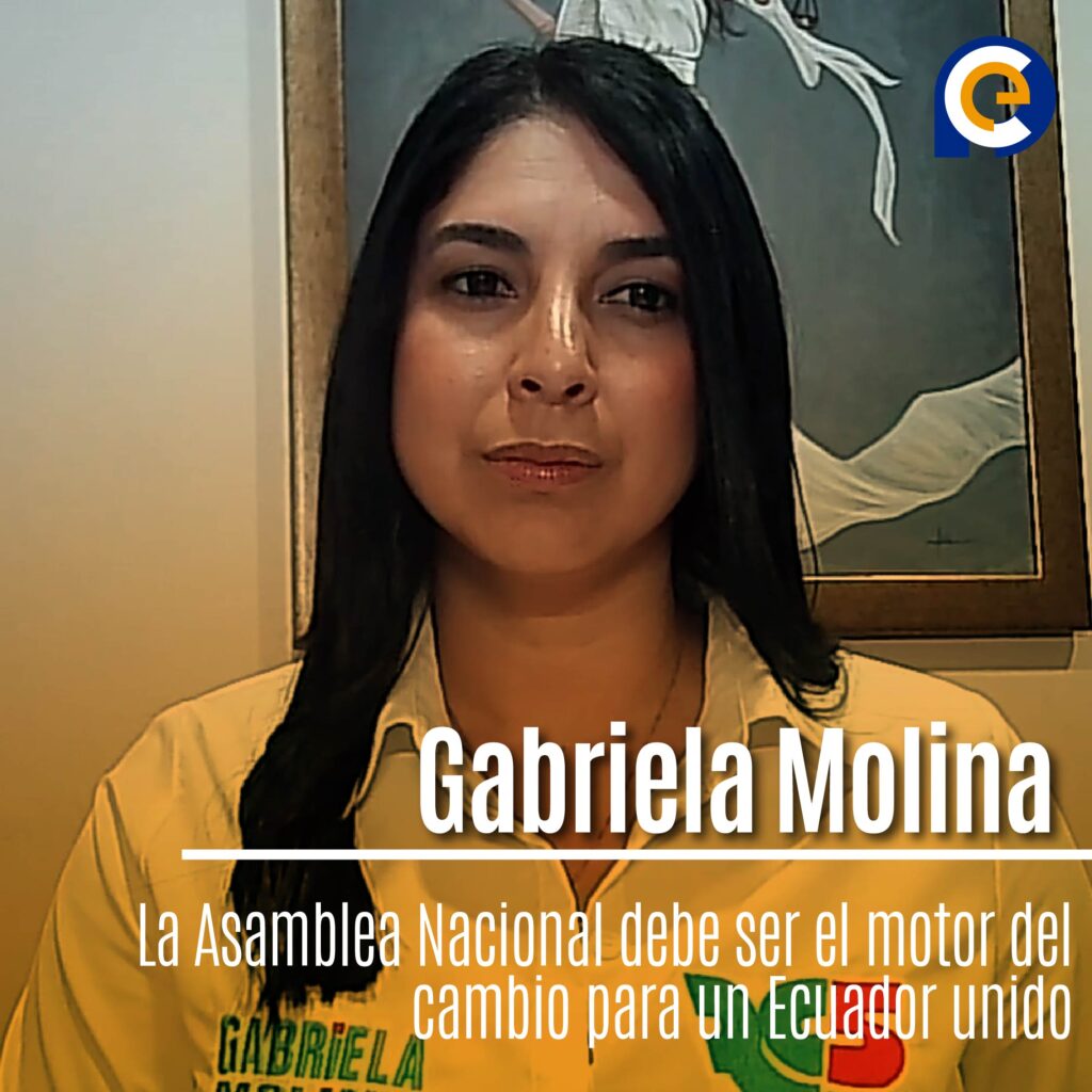 Gabriela Molina: “La Asamblea Nacional debe ser el motor del cambio para un Ecuador unido”