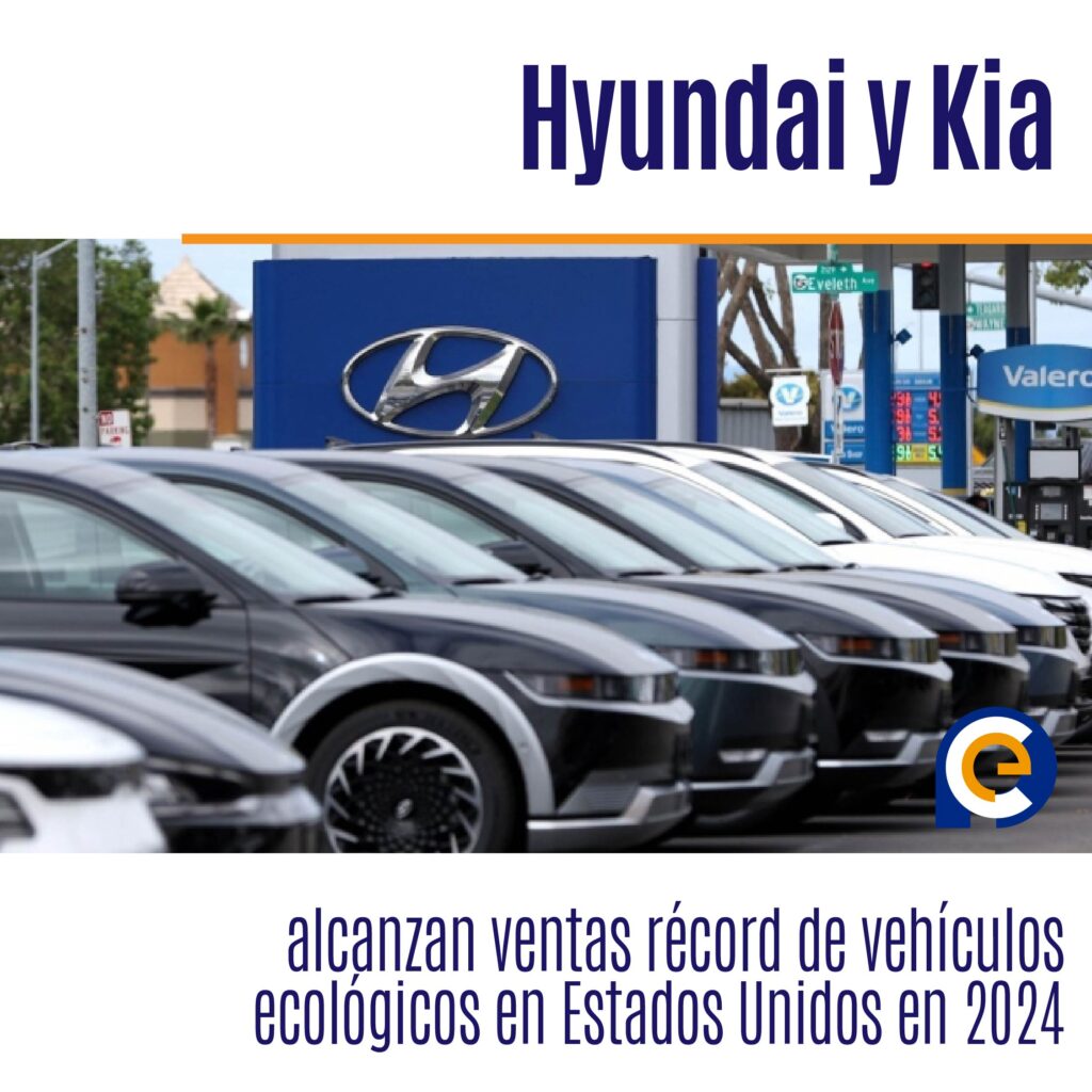 Hyundai y Kia alcanzan ventas récord de vehículos ecológicos en Estados Unidos en 2024