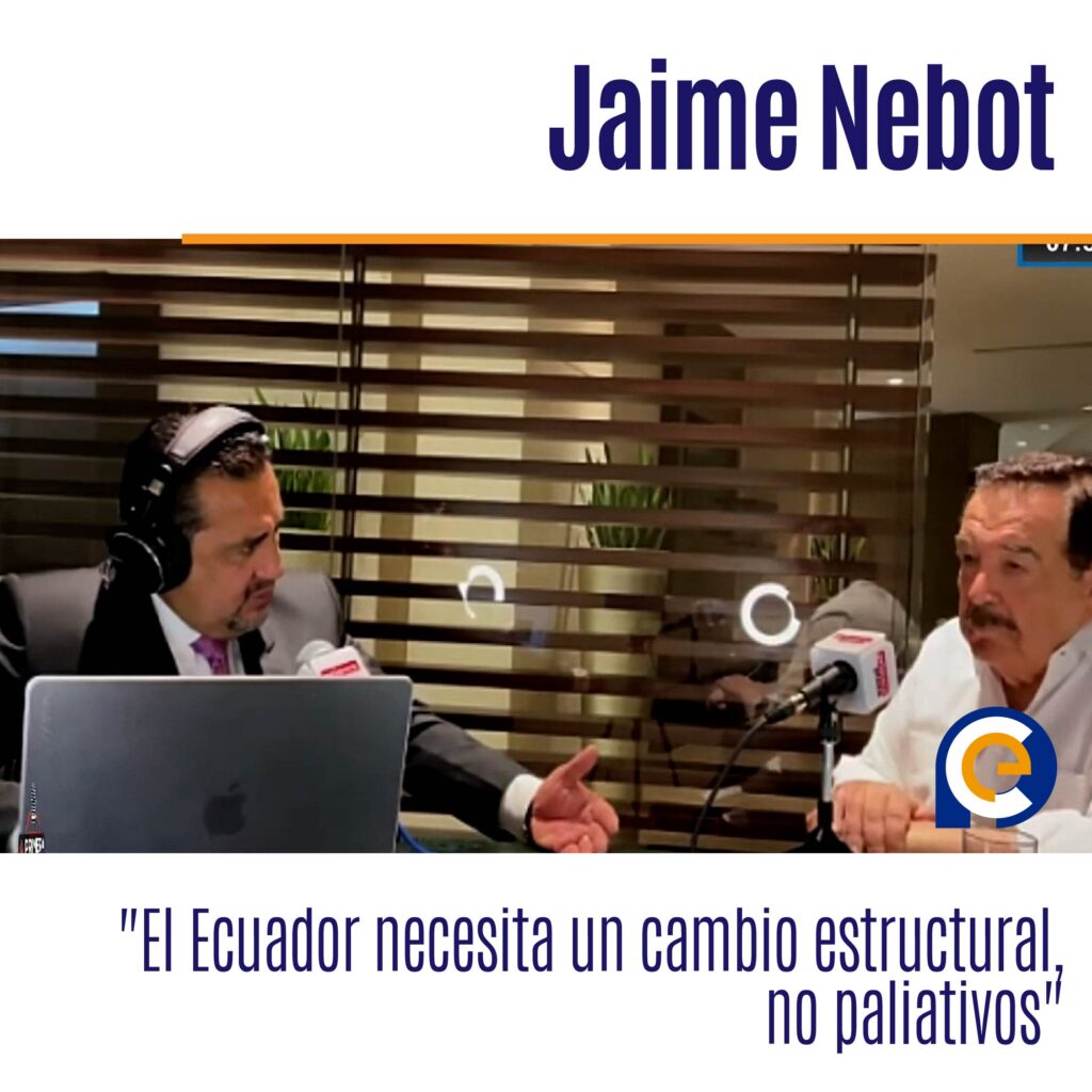 Jaime Nebot: "El Ecuador necesita un cambio estructural, no paliativos"
