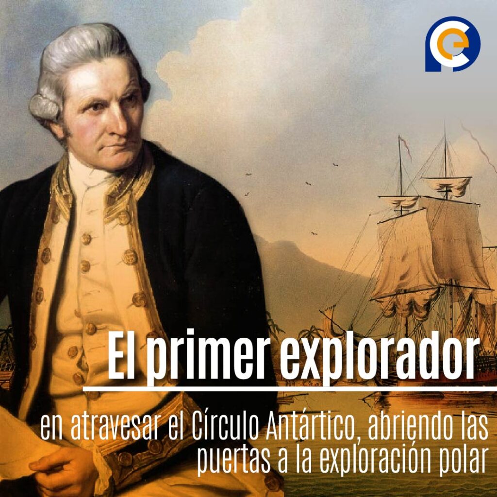 James Cook y el primer cruce del Círculo Antártico