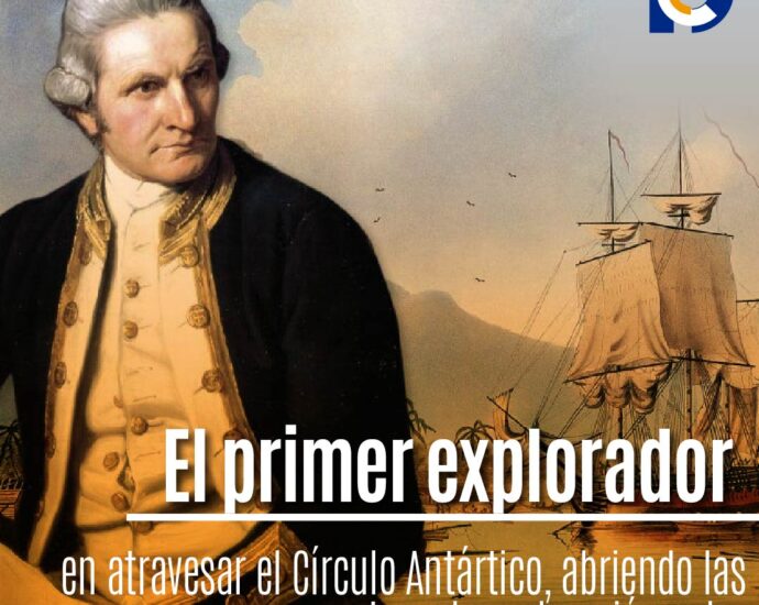 James Cook y el primer cruce del Círculo Antártico