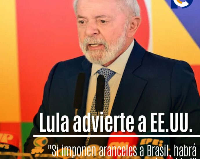 Lula advierte a EE.UU.: "Si imponen aranceles a Brasil, habrá reciprocidad"