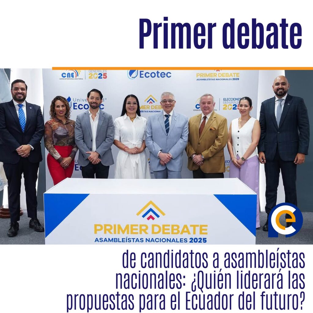 Primer debate de candidatos a asambleístas nacionales: ¿Quién liderará las propuestas para el Ecuador del futuro?