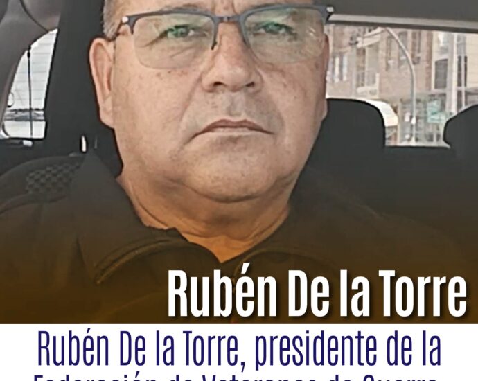 Rubén De la Torre, presidente de la Federación de Veteranos de Guerra