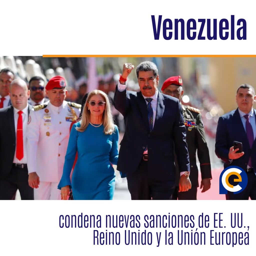 Venezuela condena nuevas sanciones de EE. UU., Reino Unido y la Unión Europea