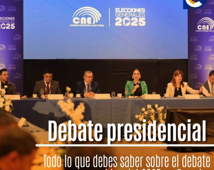 Todo lo que debes saber sobre el debate presidencial 2025 en Ecuador