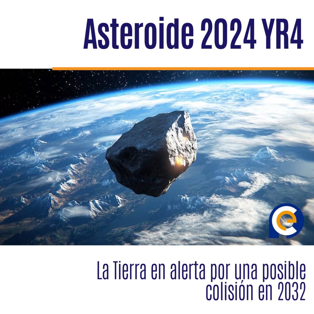 Asteroide 2024 YR4: La Tierra en alerta por una posible colisión en 2032