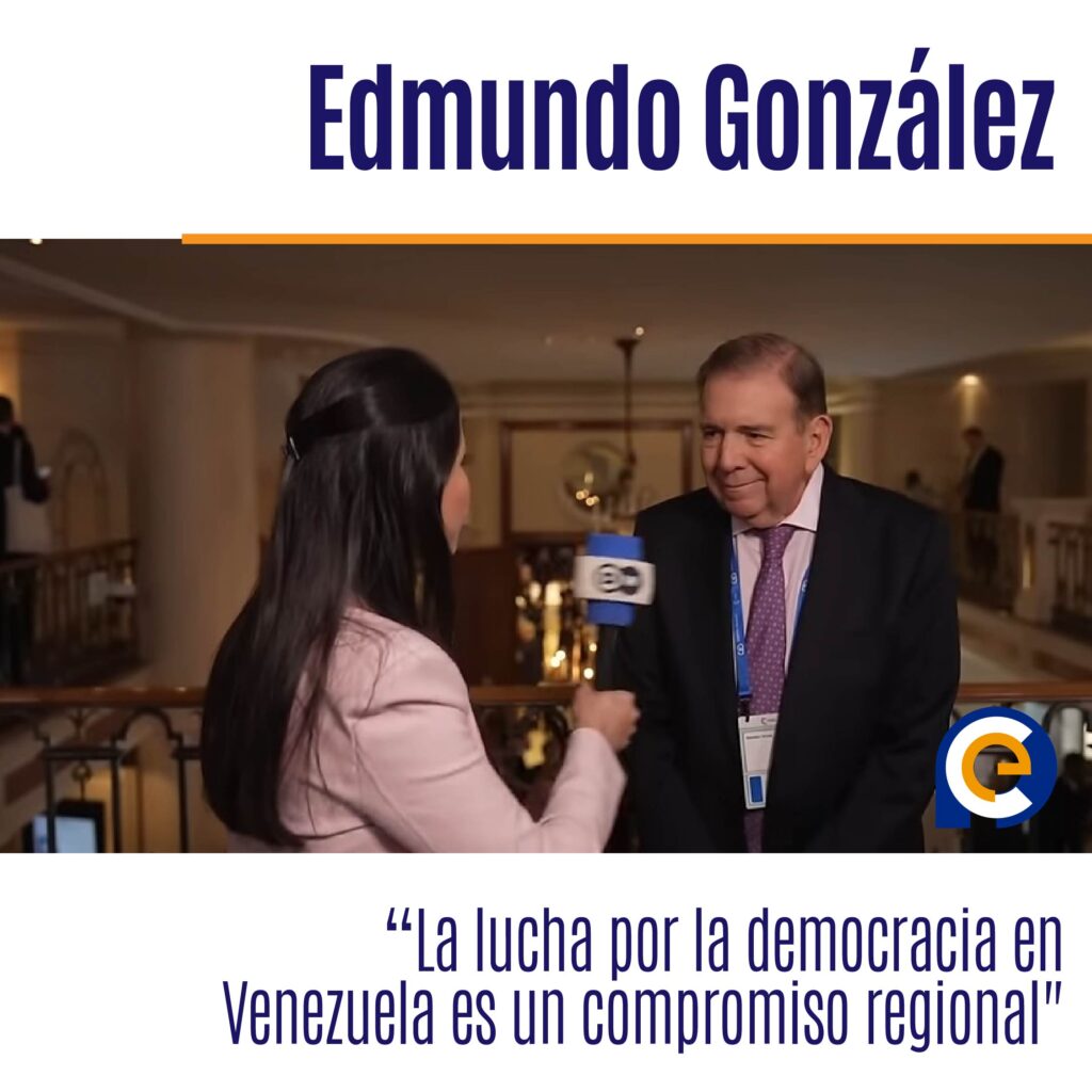 Edmundo González Urrutia: "La lucha por la democracia en Venezuela es un compromiso regional"