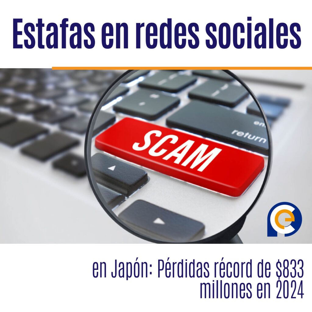 Estafas en redes sociales en Japón: Pérdidas récord de $833 millones en 2024