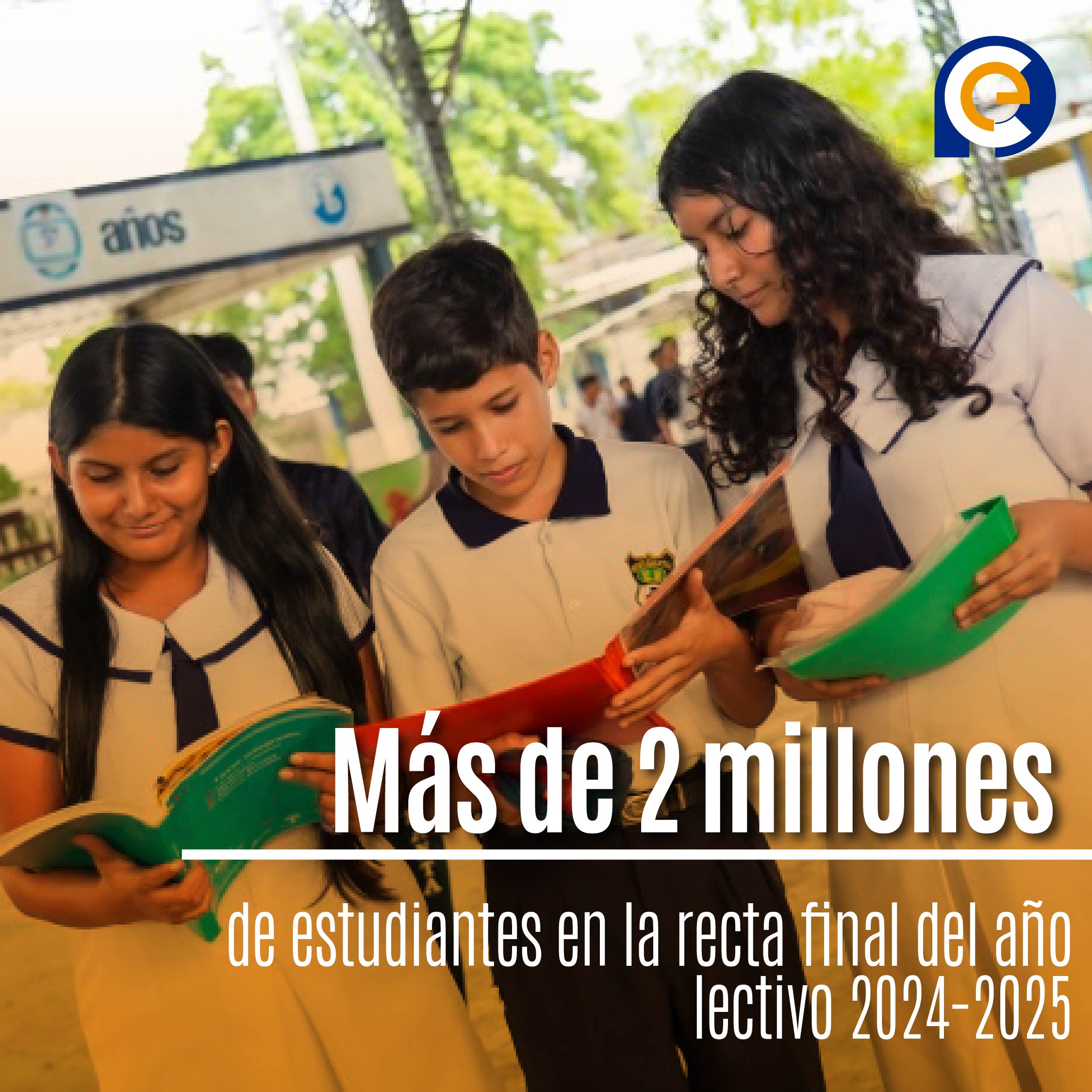 Más de 2 millones de estudiantes en la recta final del año lectivo 2024-2025