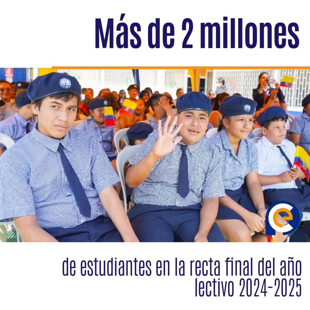 Más de 2 millones de estudiantes en la recta final del año lectivo 2024-2025