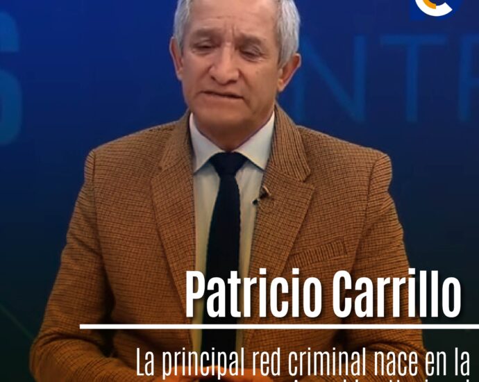 Patricio Carrillo: "La principal red criminal nace en la Asamblea Nacional"