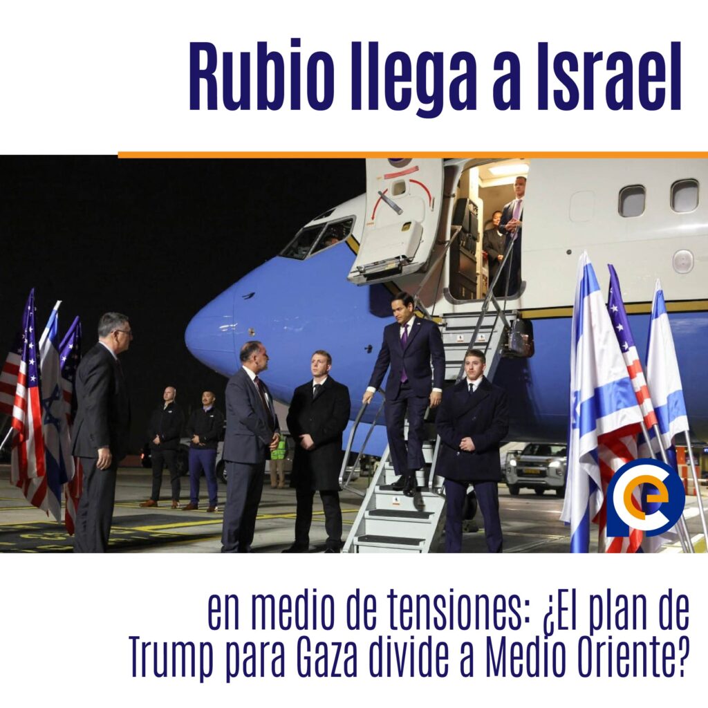 Rubio llega a Israel en medio de tensiones: ¿El plan de Trump para Gaza divide a Medio Oriente?