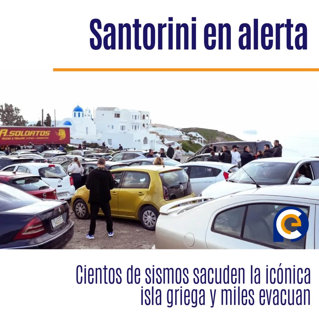 Santorini en alerta: Cientos de sismos sacuden la icónica isla griega y miles evacuan