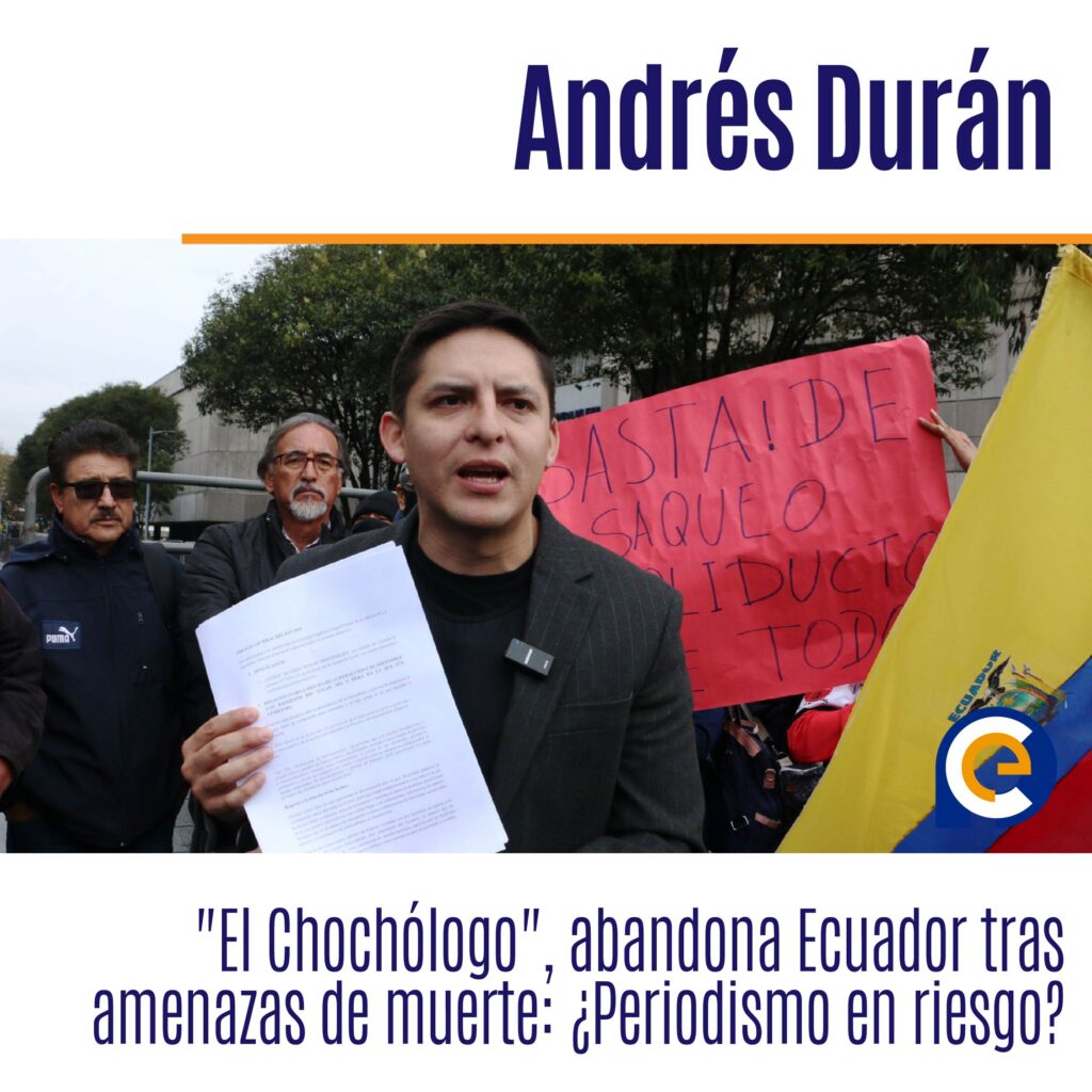 Andrés Durán, "El Chochólogo", abandona Ecuador tras amenazas de muerte: ¿Periodismo en riesgo?