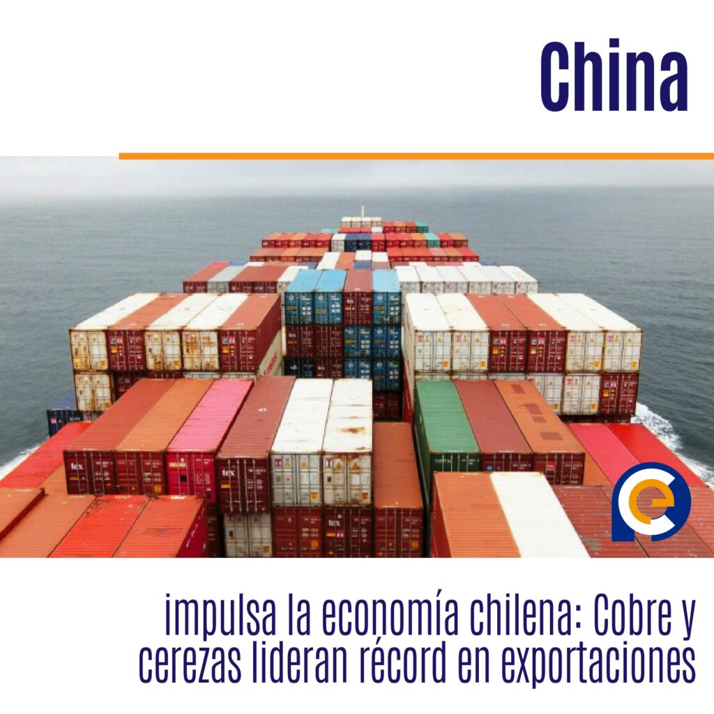 China impulsa la economía chilena: Cobre y cerezas lideran récord en exportaciones
