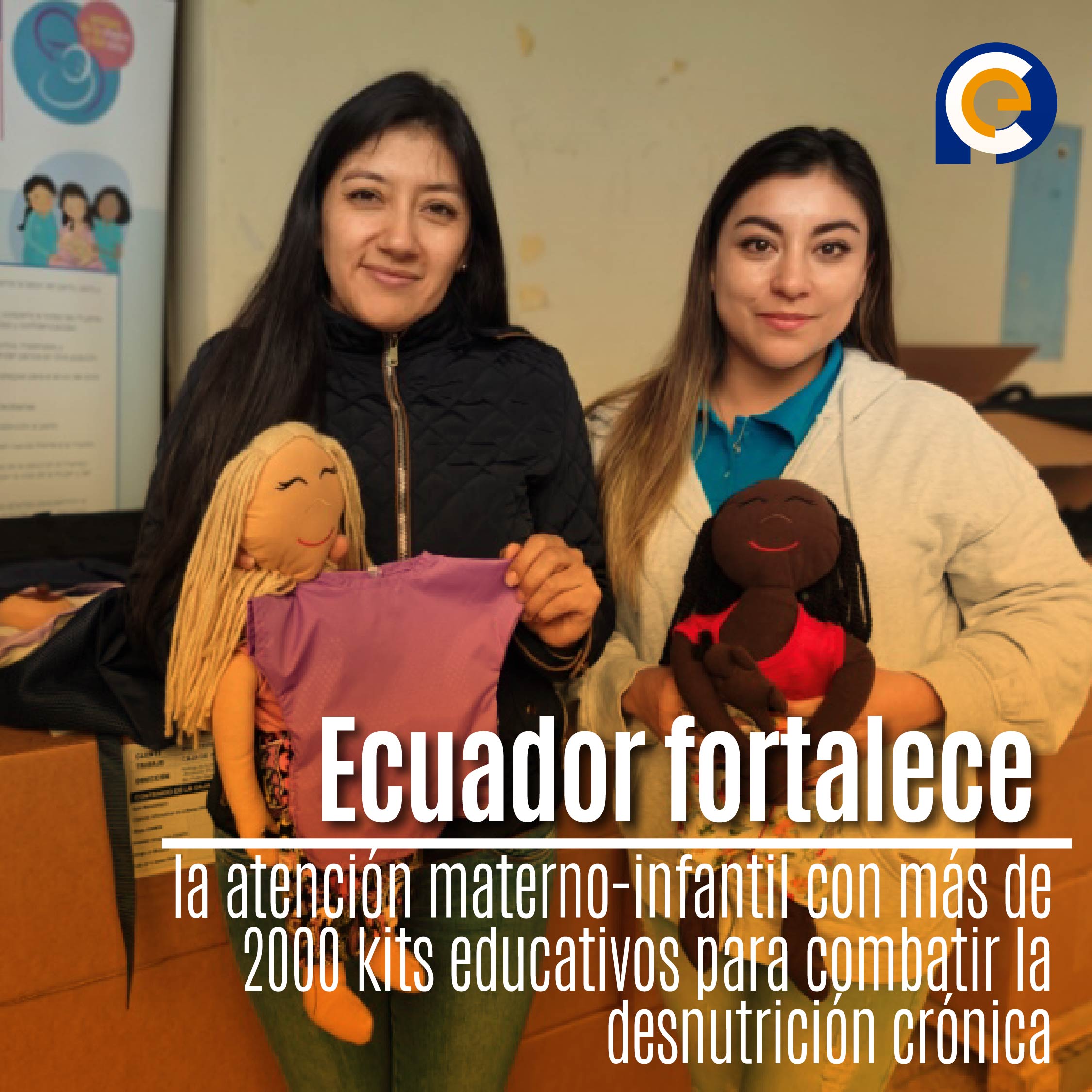 Ecuador fortalece la atención materno-infantil con más de 2000 kits educativos para combatir la desnutrición crónica
