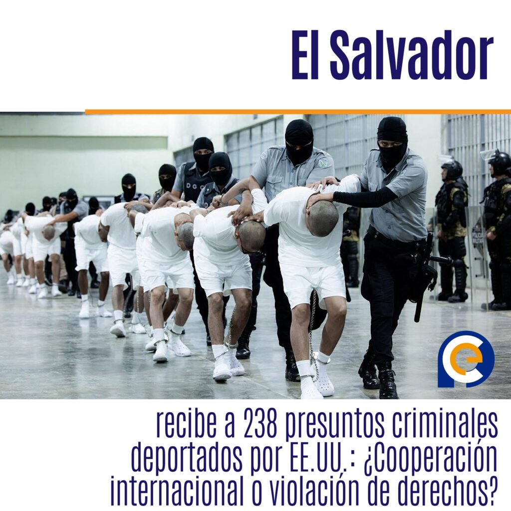 El Salvador recibe a 238 presuntos criminales deportados por EE.UU.: ¿Cooperación internacional o violación de derechos?