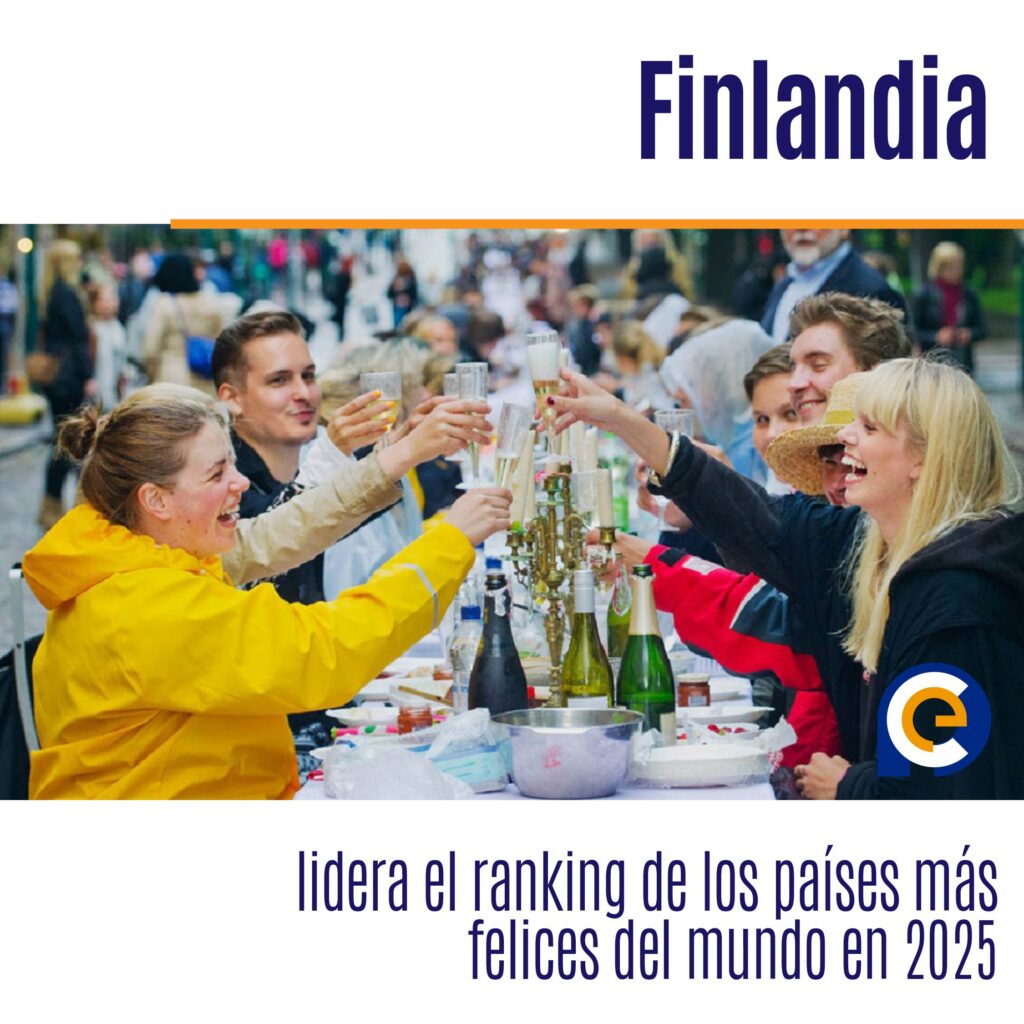 Finlandia lidera el ranking de los países más felices del mundo en 2025